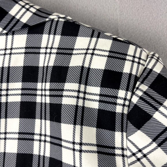 Blackmilk Plaid Tartan Blazer Jacket Womens 12/16 Lined Open Front Academia - Picture 14 of 15